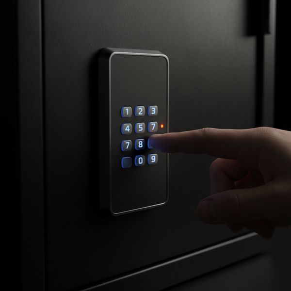 Electronic alarm keypad