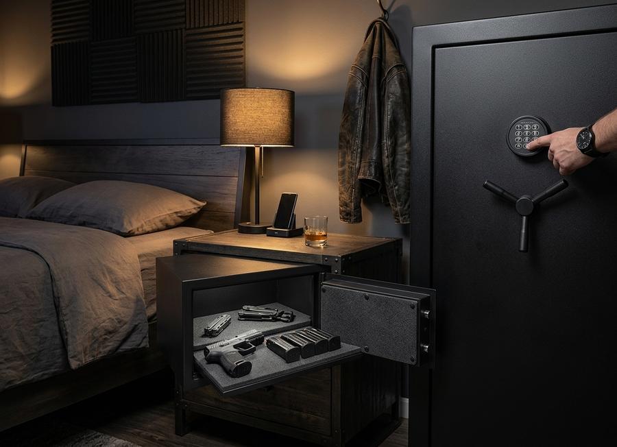Fortress 44E20 medium drawer safe in closet
