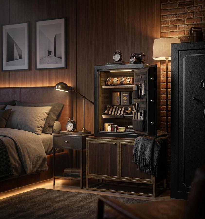 Fortress 44EF20W fire and waterproof safe in home office